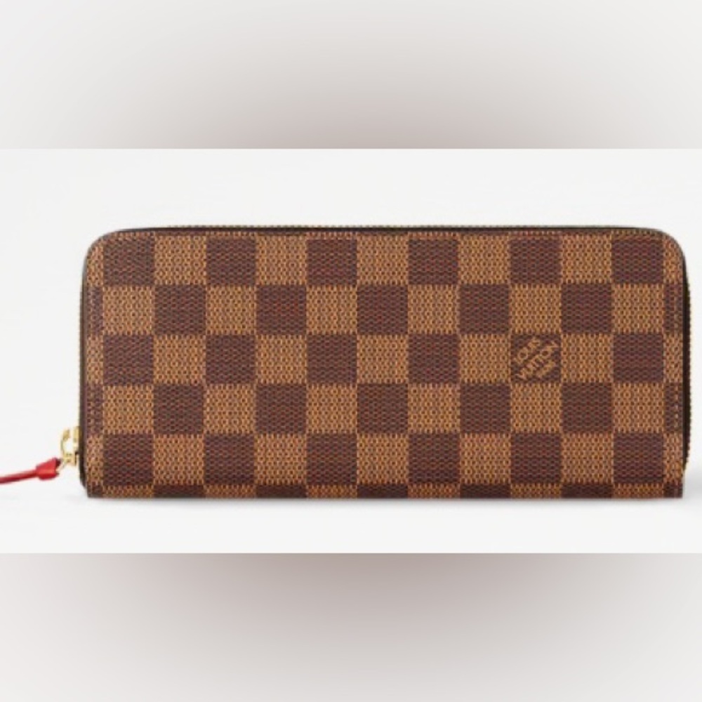 Damier Ebene Clemence Wallet Louis Vuitton-cherry - Picture 5 of 5